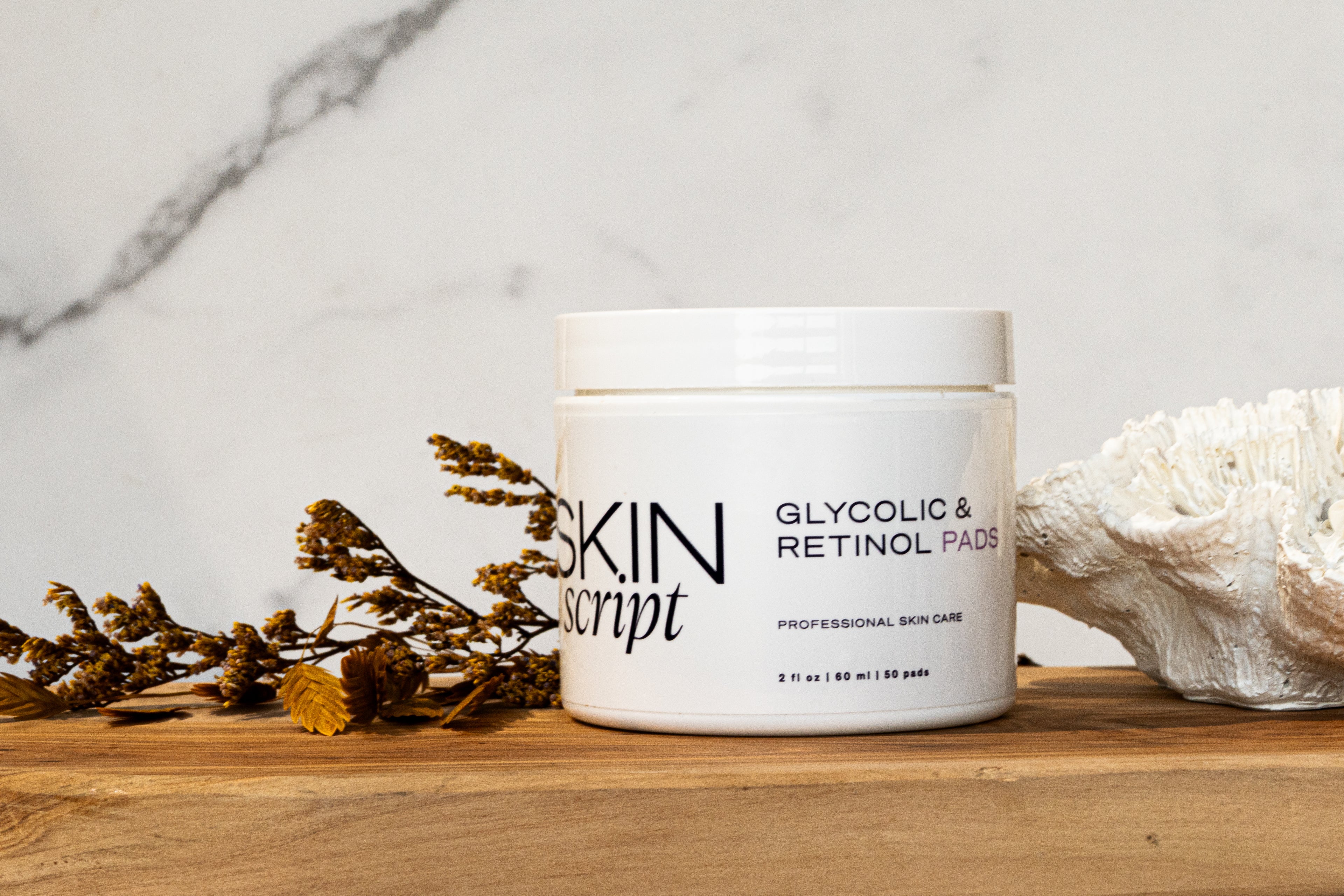 Skin Script Glycolic and Retinol Pads